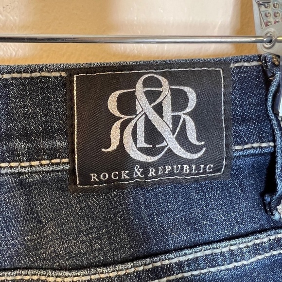 Rock & Republic Dark Wash Denim Bootcut Kasandra Jeans Casual Stretch 6/28 - Picture 11 of 11